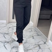 Женские брюки джоггеры замша