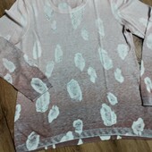 Пуловер амбре у ніжний принт