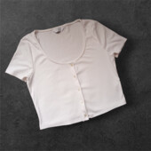 ⚡Біла укорочена футболка рубчик Primark