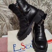 Ботинки кожаные,состояние новых на меху.