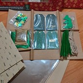 Набір для пакування подарунків Сrelando , зелений, 115 елементів великий подарунковий сет