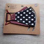 2 маски багаторазові в горошок primark