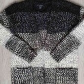 Atmosphere стильный теплый вязаный кардиган /травка с карманами размер M