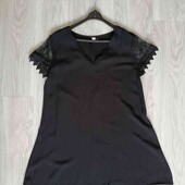 стильное лёгкое платье вискоза!!! рукава кружево размер евро 40/42