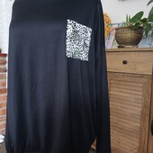 Primark. Шикарная легкая приятная кофта блуза свитшот реглан со спущенным рукавом. Оверсайс