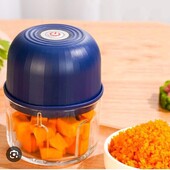Електричний міні-нарізач для їжі з USB-мотором – компактний портативний кухонний прилад, 250 мл