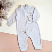 Флісовий ромпер з вишивкою 74-86 кольори
