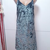 Велюрова сукня на бретелях