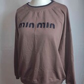 новий світшот трикотаж -двонитка великого розміру,пог 66 см