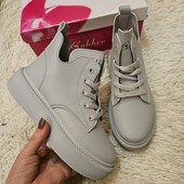 Стильні зручні черевики з м'якенької екошкіри якість супер