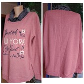 Стильный свитшотобманка с воротником на красивые формы.