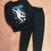 Спортивный костюм свитшот и джогеры на флисе р 134-140 