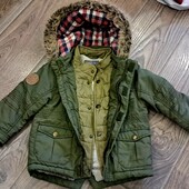 Тепла куртка евро-зима, на хлопчика 3-4 рочки