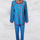 Піжамка утеплена байкою з 48 по 58р ☘️