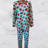 Піжамка утеплена байкою 48 по 58р ☘️