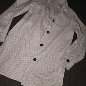 Next, S пальто сорочка в клітинку