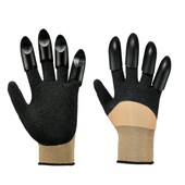 Садові рукавички з кігтями Parkside, розмір 8,М чорний