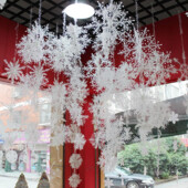 Рождественская гирлянда «Снежинки», 3 размера, 12 штук, белая рождественская гирлянда из снежинок дл