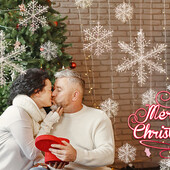 12 шт Рождественский декор снежинки Рождественские подвески мейдинг