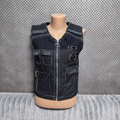 Утеплённая укороченная жилетка на молнии, р.S/M