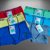 Трусики шортики 3 штуки асорті кольорів.