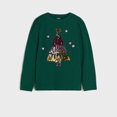 Новорічний реглан на дівчинку в ідеалі! Розмір 116-122, 6-7 років