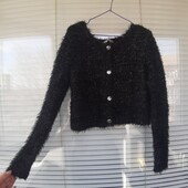 Нарядне пухнасте болеро з люрексом на 7-8 років