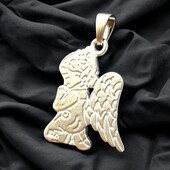 Новий срібний кулон у вигляді ангела, 925 проба.