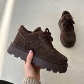 Натуральна замша!❄️Зима!❄️Стильні зручні черевики/кросівки