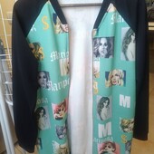 Подовжений кардіган (кофта за блискавки)48-50р