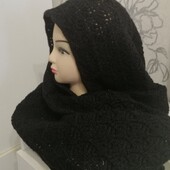 Красивий ажурний теплий шарф -хомут 3 Кольори!