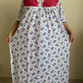 Батали нічна сорочка,трикотажна,100%хлопок, узбекистан.р.58-64 якість