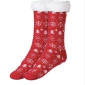 Різдвяні шкарпетки на хутрі Esmara розмір 39-42