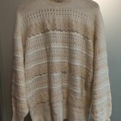 Свитер нарядный с объемным ажуром