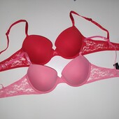 Шикарний котоновий бюст з мереживом Esmara 80В