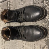 Чоловічі кожані ботинки на зиму