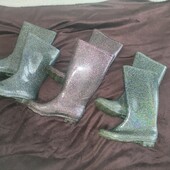 Чобітки силікон з блистками uk13/32 Uk1/33