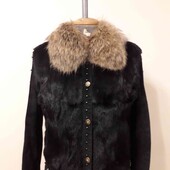 Куртка молодежная зимняя,натуральный мех.