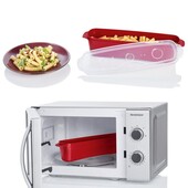 Контейнер ernesto 1 л для приготування спагетті у мікрохвильовці. мікрохвильовій печі