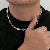 Намисто, кольє, конюшина, хрест, панк, рок, хіп- хоп, унісекс