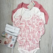 Lupilu.Набір 3 шт бодіки для дівчинки 62/68 р.