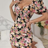 Стильна фірмова сукня у квітчастий принт, XL