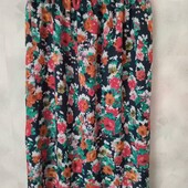 Яскрава максі спідниця на підкладці, на пишні форми. ПОС: вільно до 65 см