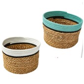 Лот 2шт плетенная корзинка/ органайзер