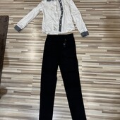 Джинси + рубашка комплект 7-9 років 128-134