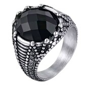 Каблучка, перстень, печатка, чорне скло, огранка. Медсталь. розмір 20
