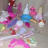 Мега лот аксессуары, киндеры куклы, игрушки, фигурки, посуда Лот все!
