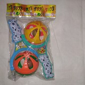 Набор погремушек 2 шт в кульке