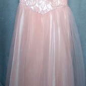 Pink girls Нежное,праздничное платье на 8лет