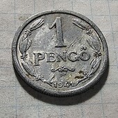 Монета Угорщини 1 пенго 1941